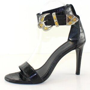 Maje Falbaria Buckled Suede Heels Womens (EU 38/US 7.5)